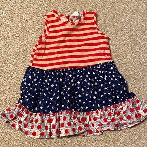 Ricrac & Ruffles dress, 6/9 months